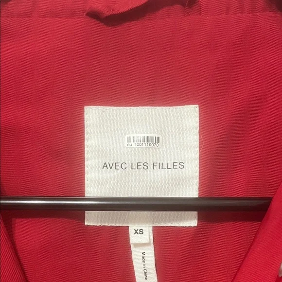 Avec Les Filles Red Trench Coat - Picture 7 of 8